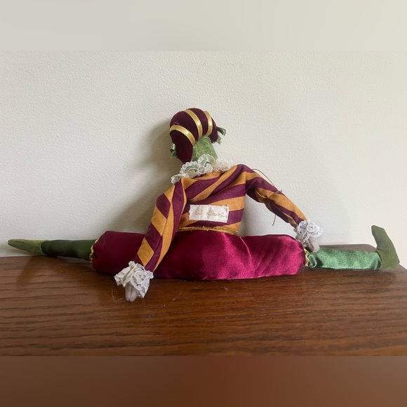 Vintage Katherine’s Collection Wayne Kleski Frog 🐸 Jester Bean Bag Figurine🐸 - Picture 4 of 5